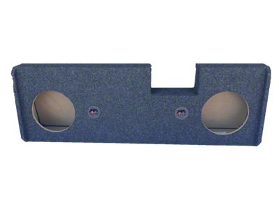 Dual 10-Inch Down Firing Subwoofer Box; Carpeted (20-26 Sierra 3500 HD Crew Cab)