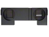 Dual 10-Inch Down Firing Subwoofer Box; Poly Coated (01-06 Sierra 3500 HD Crew Cab)
