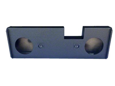 Dual 10-Inch Ported Down Firing Subwoofer Box; Poly Coated (20-26 Sierra 3500 HD Crew Cab)