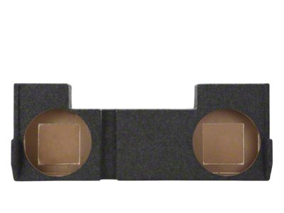 Dual 12-Inch Down Firing Subwoofer Box; Carpeted (01-06 Sierra 3500 HD Crew Cab)