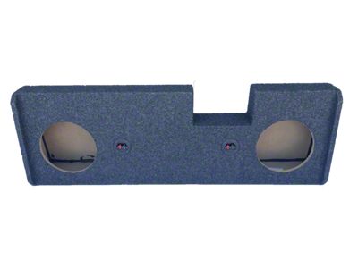 Dual 12-Inch Ported Down Firing Subwoofer Box; Carpeted (20-26 Sierra 3500 HD Crew Cab)