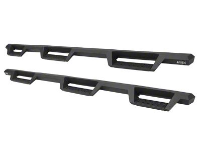 Westin HDX Drop Wheel-to-Wheel Nerf Side Step Bars; Textured Black (07-19 Sierra 3500 HD Crew Cab DRW w/ 8-Foot Long Box)