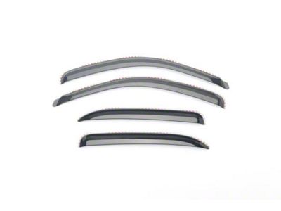 Putco Element Tinted Window Visors; Channel Mount; Front and Rear (07-13 Sierra 3500 HD Extended Cab)