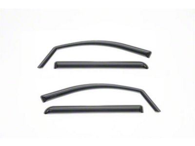 Putco Element Tinted Window Visors; Channel Mount; Front and Rear (15-19 Sierra 3500 HD Crew Cab)