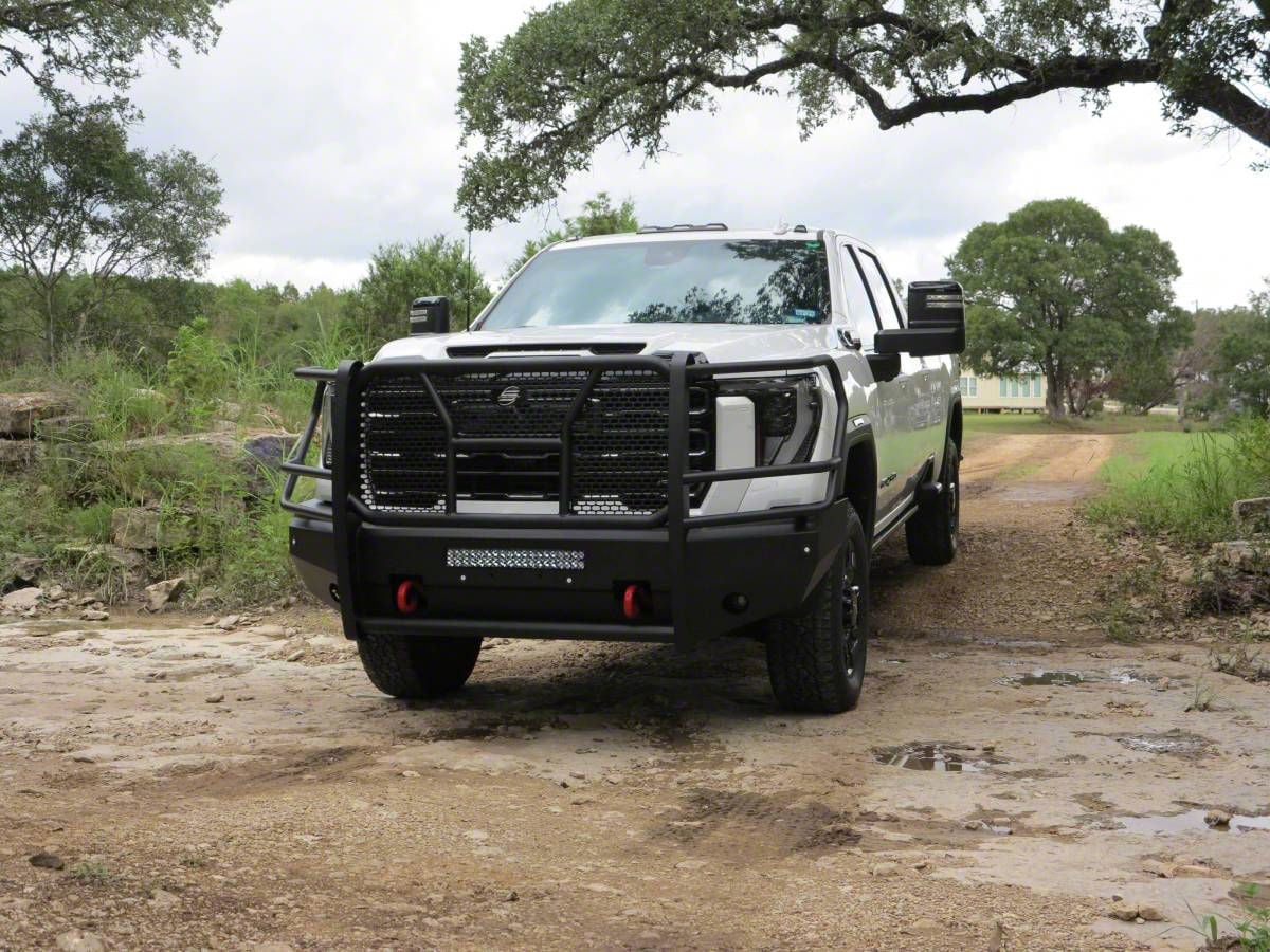 Sierra 3500 Elevation Front Bumper; Fine Textured Black (24-26 Sierra ...