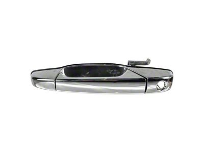 Exterior Door Handle with Key Hole; Front; Driver Side; Chrome (07-14 Sierra 3500 HD)