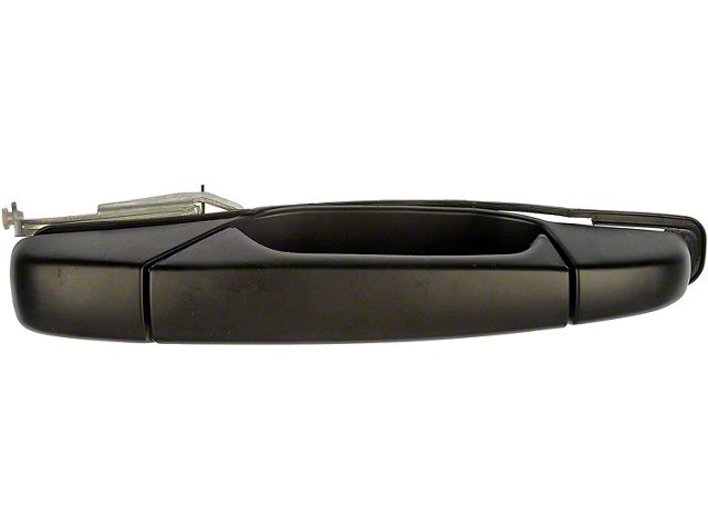 Exterior Door Handle; Rear Right; Black; Paint to Match; Without Chrome Lever (07-14 Sierra 3500 HD Crew Cab)