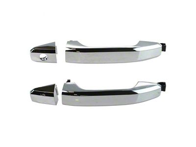 Exterior Door Handles; Front; Chrome (15-17 Sierra 3500 HD)