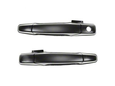 Exterior Door Handles; Front; Paint to Match Black (07-14 Sierra 3500 HD)