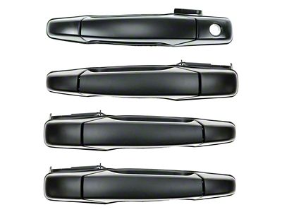 Exterior Door Handles; Paint to Match Black (07-14 Sierra 3500 HD Crew Cab)