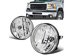 Factory Style Fog Lights with Switch; Clear (07-14 Sierra 3500 HD)
