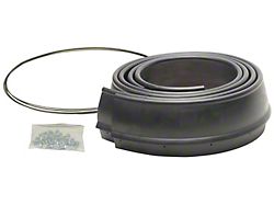 Flexy Flare Heavy Duty Reinforced Rubber Fender Extensions; 2.50-inch x 58-Inch (Universal; Some Adaptation May Be Required)
