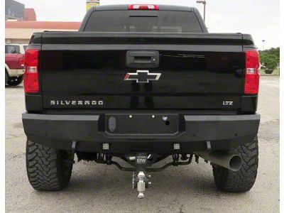 Fortis Rear Bumper; Textured Black (11-19 Sierra 3500 HD)