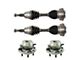 Front CV Axle Shafts and Hub Assembly Set (11-14 4WD Sierra 3500 HD)