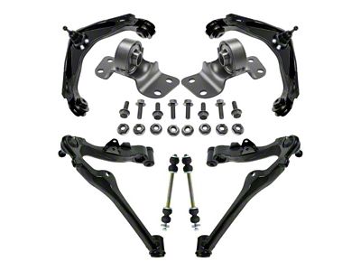 Front Upper and Lower Control Arms with Ball Joints, Sway Bar Links and Torsion Bar Mounts (07-08 4WD Sierra 3500 HD Crew Cab)