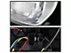 Full LED DRL Projector Headlights; Chrome Housing; Clear Lens (15-17 Sierra 3500 HD)