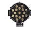 Gladiator Roll Bar with 7-Inch Black Round LED Lights; Black (07-24 Sierra 3500 HD)