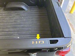 GM Bed Rail Letter Insert Trim; Stainless Steel (20-25 Sierra 3500 HD)