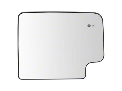 Heated Blind Spot Indicator Upper Towing Mirror Glass; Passenger Side (20-21 Sierra 3500 HD)