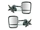 Heated Manual Towing Mirrors; Chrome (15-19 Sierra 3500 HD)