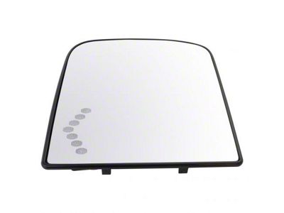 Heated Turn Signal Towing Mirror Glass; Driver Side (07-14 Sierra 3500 HD)