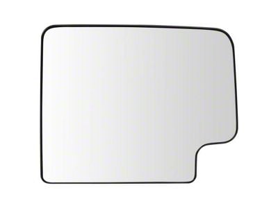 Heated Upper Towing Mirror Glass; Passenger Side (19-21 Sierra 3500 HD)