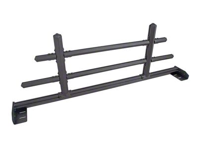 Hex Front Cab Rack; Textured Black (07-25 Sierra 3500 HD)