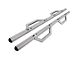 Hex Series Side Step Bars without Mounting Brackets; Silver (15-24 Sierra 3500 HD Crew Cab)
