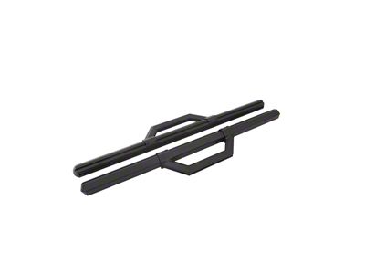 Hex Series Side Step Bars without Mounting Brackets; Textured Black (15-24 Sierra 3500 HD Regular Cab)