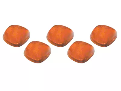 Hi-5 Cab Roof Light Kit; 94-98 Dodge Style; Amber (Universal; Some Adaptation May Be Required)