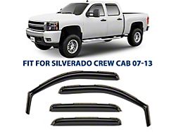 in-Channel Window Deflectors (07-14 Sierra 3500 HD Crew Cab)