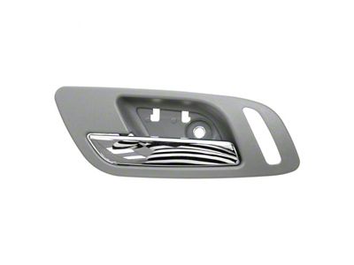 Interior Door Handle; Front Driver Side; Chrome and Dark Gray (07-14 Sierra 3500 HD)