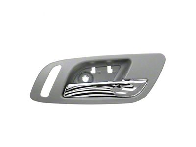 Interior Door Handle; Front Passenger Side; Chrome and Dark Gray (07-14 Sierra 3500 HD)