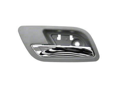 Interior Door Handle; Rear Driver Side; Chrome and Dark Gray (07-14 Sierra 3500 HD Crew Cab)