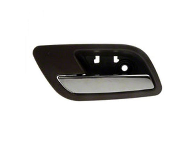 Interior Door Handle; Rear Driver Side; Chrome and Tan (07-14 Sierra 3500 HD Crew Cab)