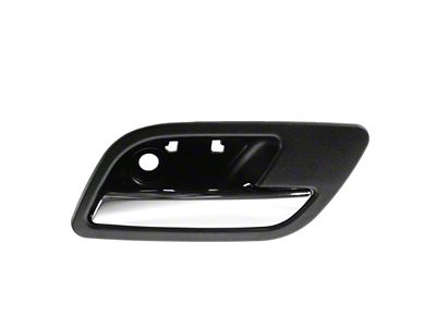 Interior Door Handle; Rear Passenger Side; Chrome and Black (07-14 Sierra 3500 HD Crew Cab)