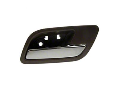 Interior Door Handle; Rear Passenger Side; Chrome and Tan (07-14 Sierra 3500 HD Crew Cab)