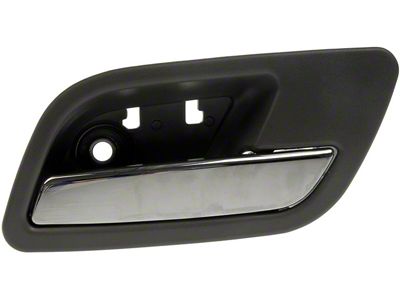 Interior Door Handle; Rear Right; Titanium and Chrome; Plastic (07-14 Sierra 3500 HD Crew Cab)