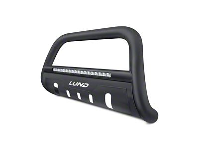 LED Bull Bar; Black (20-24 Sierra 3500 HD)