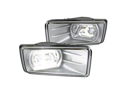 LED Fog Lights; Clear (07-14 Sierra 3500 HD)