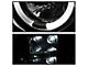 LED Halo Projector Headlights; Chrome Housing; Smoked Lens (07-14 Sierra 3500 HD)
