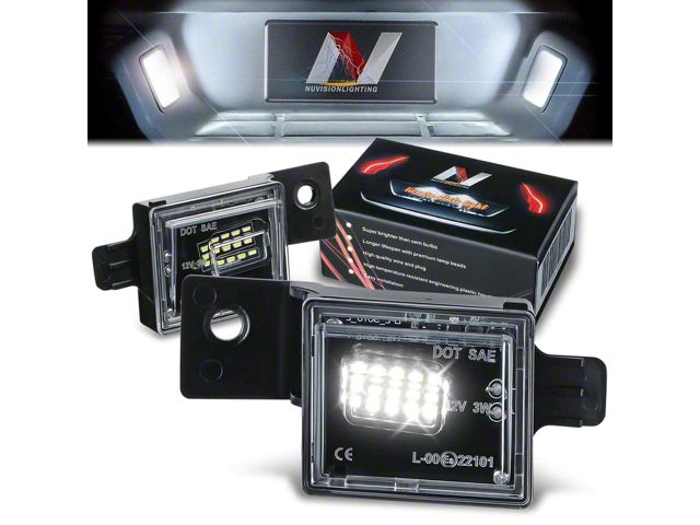 LED License Plate Lights (15-19 Sierra 3500 HD)