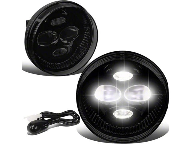 LED Projector Fog Lights; Smoked (07-14 Sierra 3500 HD)