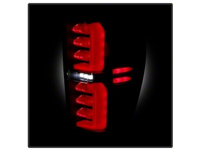LED Tail Lights; Black Housing; Smoked Lens (20-23 Sierra 3500 HD w/ Factory LED Tail Lights)