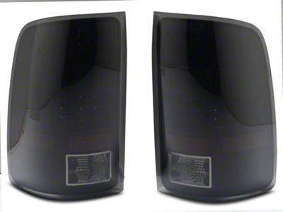 LED Tail Lights; Black Housing; Smoked Lens (07-14 Sierra 3500 HD SRW)