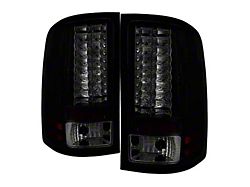 LED Tail Lights; Black Housing; Smoked Lens (07-14 Sierra 3500 HD SRW)