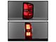 LED Tail Lights; Chrome Housing; Clear Lens (15-19 Sierra 3500 HD DRW w/ Factory Halogen Tail Lights)