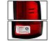 LED Tail Lights; Chrome Housing; Red/Clear Lens (15-19 Sierra 3500 HD SRW w/ Factory Halogen Tail Lights)