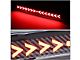 Sequential Arrow LED Third Brake Light; Black (07-14 Sierra 3500 HD)