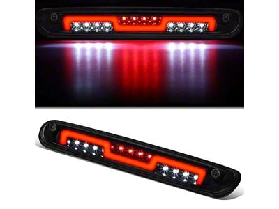 LED Third Brake Light with Sequential Brake Lights; Black Housing; Smoked Lens (07-14 Sierra 3500 HD)